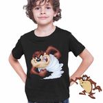 Fashion, accesorii si bijuterii - Copii - Imbracaminte copii - Tricouri copii - Tricou Copii Baieti Taz Tornada Diavol Tasmanian, negru, marime M Copii - Infinity.ro