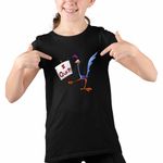Fashion, accesorii si bijuterii - Copii - Imbracaminte copii - Tricouri copii - Tricou Copii Fete Coiotul Strutul I Quit Renunt, negru, marime M Copii - Infinity.ro