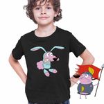 Fashion, accesorii si bijuterii - Copii - Imbracaminte copii - Tricouri copii - Tricou Copii Baieti Curaj Cainele cel Fricos Iepure Cartoon Network, negru, marime M Copii - Infinity.ro