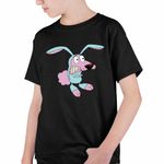 Fashion, accesorii si bijuterii - Copii - Imbracaminte copii - Tricouri copii - Tricou Copii Baieti Curaj Cainele cel Fricos Iepure Cartoon Network, negru, marime M Copii - Infinity.ro