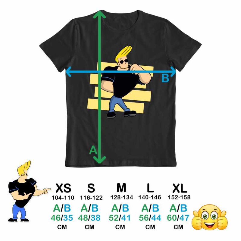 Fashion, accesorii si bijuterii - Copii - Imbracaminte copii - Tricouri copii - Tricou Copii Fete Johnny Bravo Legend Fitness, negru, marime S Copii - Infinity.ro