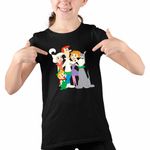 Fashion, accesorii si bijuterii - Copii - Imbracaminte copii - Tricouri copii - Tricou Copii Fete Familia Jetson Fanart Science Fiction, negru, marime L Copii - Infinity.ro