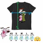 Fashion, accesorii si bijuterii - Copii - Imbracaminte copii - Tricouri copii - Tricou Copii Fete Curaj Cainele Fricos Bunicu Beagle, negru, marime XL Copii - Infinity.ro