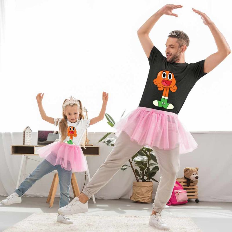 Fashion, accesorii si bijuterii - Copii - Imbracaminte copii - Tricouri copii - Tricou Copii Fete Gumball Darwin Gumbal CoolTrend, negru, marime L Copii - Infinity.ro