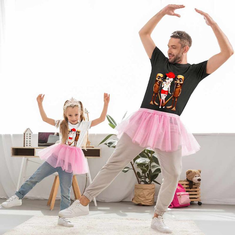 Fashion, accesorii si bijuterii - Copii - Imbracaminte copii - Tricouri copii - Tricou Copii Fete Betty Boop Tung Sahur Italian Brainrot, negru, marime XL Copii - Infinity.ro