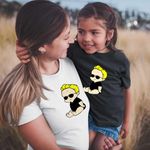 Fashion, accesorii si bijuterii - Copii - Imbracaminte copii - Tricouri copii - Tricou Copii Fete Johnny Bravo Bebelus Blond Ochelari, alb, marime XS Copii - Infinity.ro