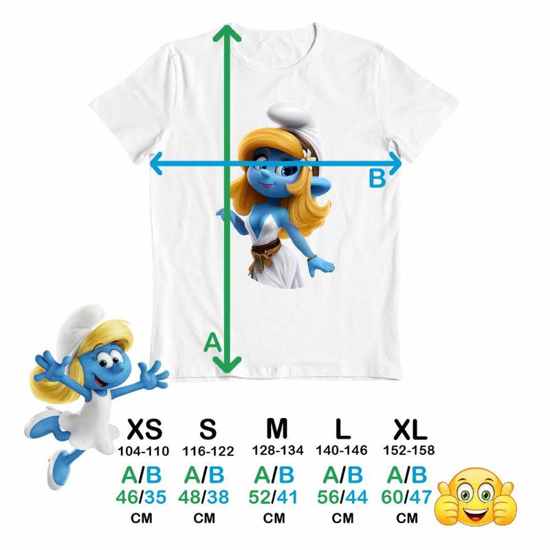 Fashion, accesorii si bijuterii - Copii - Imbracaminte copii - Tricouri copii - Tricou Copii Baieti Strumfii Strumfita Zana Elf CoolTrend, alb, marime S Copii - Infinity.ro