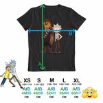 Fashion, accesorii si bijuterii - Copii - Imbracaminte copii - Tricouri copii - Tricou Copii Fete Rick and Morty Chewbacca Star Wars, negru, marime M Copii - Infinity.ro