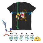 Fashion, accesorii si bijuterii - Copii - Imbracaminte copii - Tricouri copii - Tricou Copii Fete Speedy Gonzalez Taz Tasmanian Diavol, negru, marime XL Copii - Infinity.ro