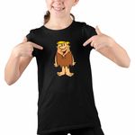 Fashion, accesorii si bijuterii - Copii - Imbracaminte copii - Tricouri copii - Tricou Copii Fete Familia Flintstone Barney Rubble Epoca de Piatra, negru, marime XS Copii - Infinity.ro