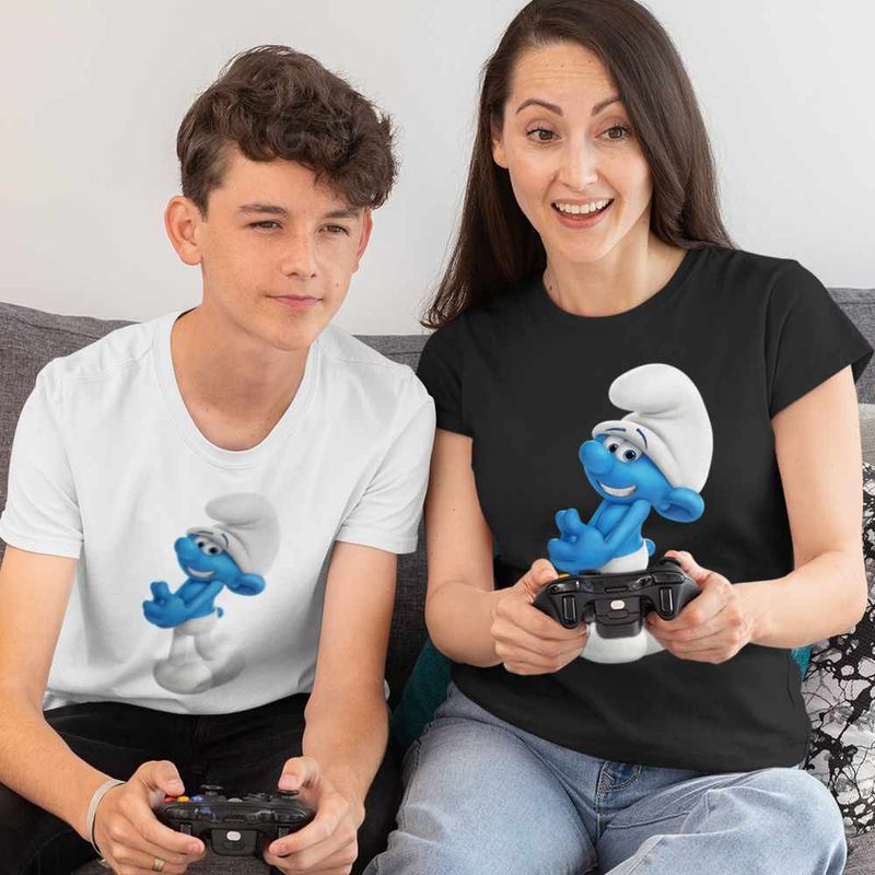 Fashion, accesorii si bijuterii - Copii - Imbracaminte copii - Tricouri copii - Tricou Copii Baieti Strumfii Rusinosul Sfiosul CoolTrend, negru, marime XS Copii - Infinity.ro