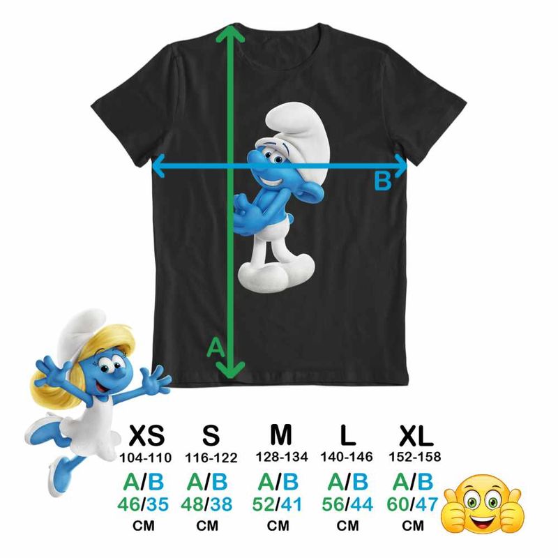 Fashion, accesorii si bijuterii - Copii - Imbracaminte copii - Tricouri copii - Tricou Copii Baieti Strumfii Rusinosul Sfiosul CoolTrend, negru, marime XS Copii - Infinity.ro