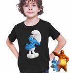 Fashion, accesorii si bijuterii - Copii - Imbracaminte copii - Tricouri copii - Tricou Copii Baieti Strumfii Rusinosul Sfiosul CoolTrend, negru, marime XS Copii - Infinity.ro