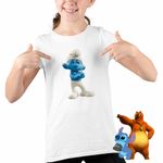 Fashion, accesorii si bijuterii - Copii - Imbracaminte copii - Tricouri copii - Tricou Copii Fete Strumfii Morocanosul Moroconos CoolTrend, alb, marime XS Copii - Infinity.ro