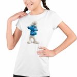Fashion, accesorii si bijuterii - Copii - Imbracaminte copii - Tricouri copii - Tricou Copii Fete Strumfii Morocanosul Moroconos CoolTrend, alb, marime XS Copii - Infinity.ro