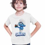 Fashion, accesorii si bijuterii - Copii - Imbracaminte copii - Tricouri copii - Tricou Copii Baieti Strumful cu ochelari Istetul CoolTrend, alb, marime S Copii - Infinity.ro