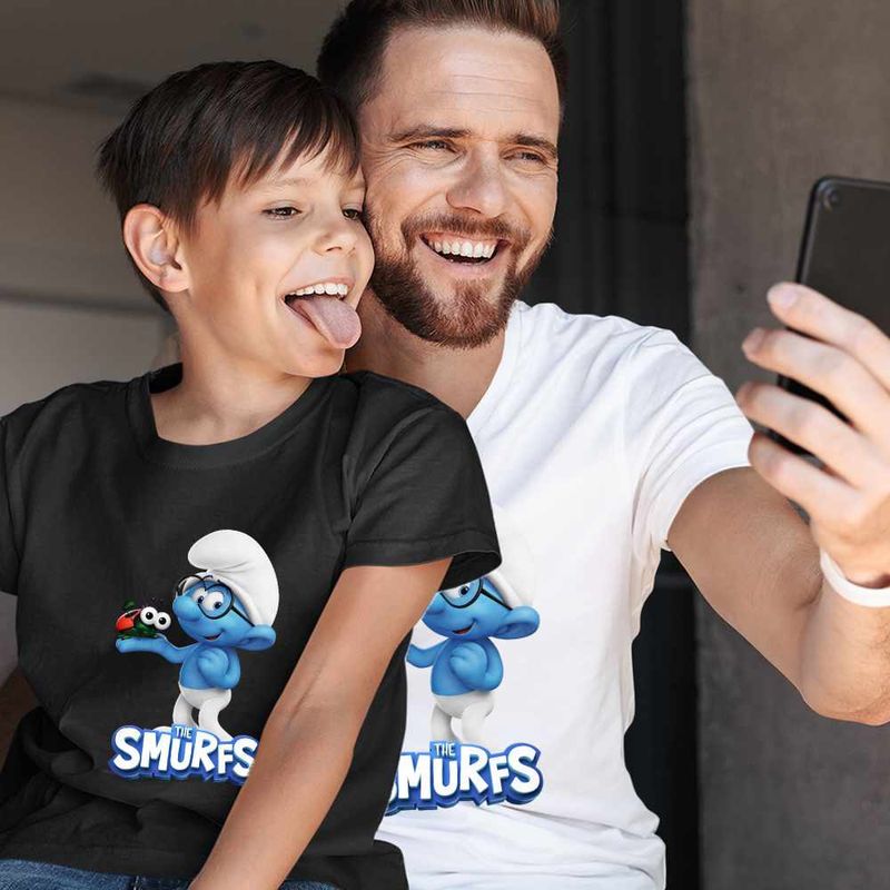 Fashion, accesorii si bijuterii - Copii - Imbracaminte copii - Tricouri copii - Tricou Copii Baieti Strumful cu ochelari Istetul CoolTrend, alb, marime S Copii - Infinity.ro