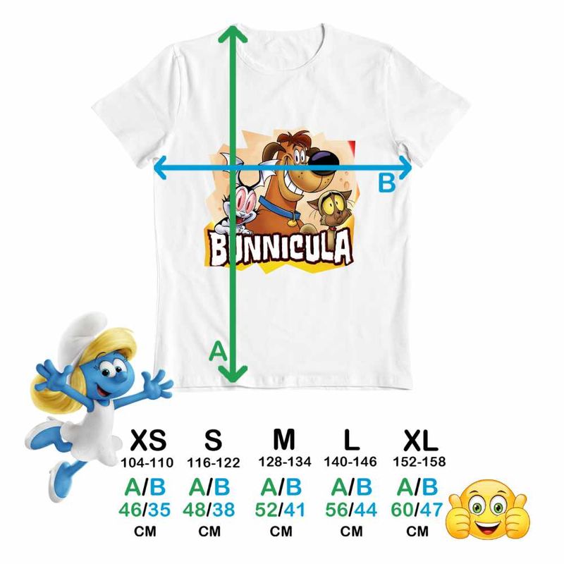 Fashion, accesorii si bijuterii - Copii - Imbracaminte copii - Tricouri copii - Tricou Copii Baieti Bunnicula Draculas Vampirul Iepuras CoolTrend, alb, marime L Copii - Infinity.ro