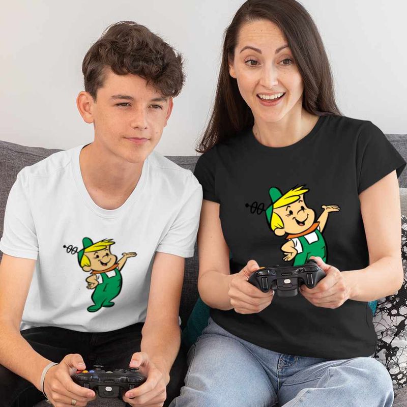 Fashion, accesorii si bijuterii - Copii - Imbracaminte copii - Tricouri copii - Tricou Copii Baieti Familia Jetson Elroy Desene Viitor SF, negru, marime XS Copii - Infinity.ro