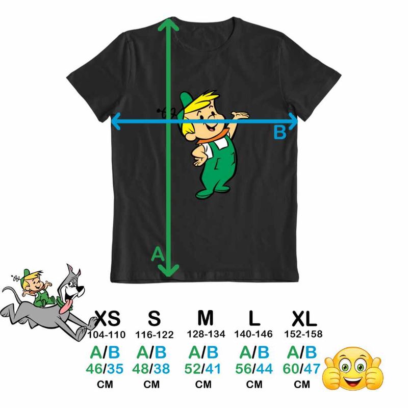Fashion, accesorii si bijuterii - Copii - Imbracaminte copii - Tricouri copii - Tricou Copii Baieti Familia Jetson Elroy Desene Viitor SF, negru, marime XS Copii - Infinity.ro