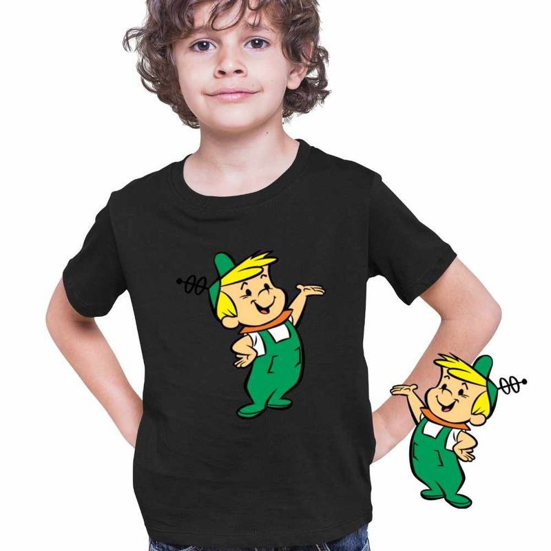 Fashion, accesorii si bijuterii - Copii - Imbracaminte copii - Tricouri copii - Tricou Copii Baieti Familia Jetson Elroy Desene Viitor SF, negru, marime XS Copii - Infinity.ro