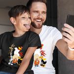 Fashion, accesorii si bijuterii - Copii - Imbracaminte copii - Tricouri copii - Tricou Copii Baieti Bugs Bunny Coiotul Foghorn Daffy Looney Tunes, alb, marime L Copii - Infinity.ro