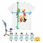 Fashion, accesorii si bijuterii - Copii - Imbracaminte copii - Tricouri copii - Tricou Copii Baieti Bugs Bunny Coiotul Foghorn Daffy Looney Tunes, alb, marime L Copii - Infinity.ro