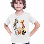 Fashion, accesorii si bijuterii - Copii - Imbracaminte copii - Tricouri copii - Tricou Copii Baieti Bugs Bunny Coiotul Foghorn Daffy Looney Tunes, alb, marime L Copii - Infinity.ro