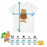 Fashion, accesorii si bijuterii - Copii - Imbracaminte copii - Tricouri copii - Tricou Copii Baieti Familia Flintstone Barney Rubble Epoca de Piatra, alb, marime XL Copii - Infinity.ro