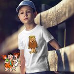 Fashion, accesorii si bijuterii - Copii - Imbracaminte copii - Tricouri copii - Tricou Copii Baieti Familia Flintstone Barney Rubble Epoca de Piatra, alb, marime XL Copii - Infinity.ro
