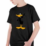 Fashion, accesorii si bijuterii - Copii - Imbracaminte copii - Tricouri copii - Tricou Copii Baieti Ratoiul Negru Daffy Duck, negru, marime XS Copii - Infinity.ro