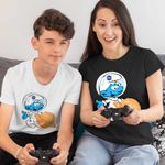 Fashion, accesorii si bijuterii - Copii - Imbracaminte copii - Tricouri copii - Tricou Copii Baieti Strumfii Astronaut Saturn Nasa CoolTrend, negru, marime L Copii - Infinity.ro
