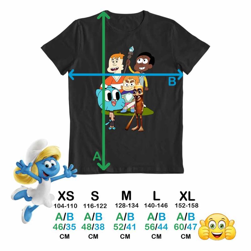 Fashion, accesorii si bijuterii - Copii - Imbracaminte copii - Tricouri copii - Tricou Copii Baieti Craig si Dumbrava Gumball Tung Sahur CoolTrend, negru, marime L Copii - Infinity.ro
