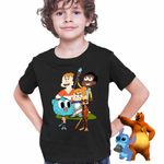 Fashion, accesorii si bijuterii - Copii - Imbracaminte copii - Tricouri copii - Tricou Copii Baieti Craig si Dumbrava Gumball Tung Sahur CoolTrend, negru, marime L Copii - Infinity.ro