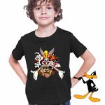 Fashion, accesorii si bijuterii - Copii - Imbracaminte copii - Tricouri copii - Tricou Copii Baieti Daffy Duck Looney Tunes, negru, marime L Copii - Infinity.ro