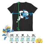 Fashion, accesorii si bijuterii - Copii - Imbracaminte copii - Tricouri copii - Tricou Copii Fete Strumfii Neindemanaticul Impiedicatul CoolTrend, negru, marime L Copii - Infinity.ro