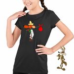 Fashion, accesorii si bijuterii - Copii - Imbracaminte copii - Tricouri copii - Tricou Copii Fete Slowpoke Rodriguez Speedy Gonzales Looney, negru, marime L Copii - Infinity.ro