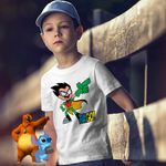 Fashion, accesorii si bijuterii - Copii - Imbracaminte copii - Tricouri copii - Tricou Copii Baieti Robin Haideti Tineri Titani CoolTrend, alb, marime XS Copii - Infinity.ro