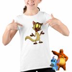 Fashion, accesorii si bijuterii - Copii - Imbracaminte copii - Tricouri copii - Tricou Copii Fete Chester Draculas Vampirul Iepuras CoolTrend, alb, marime XL Copii - Infinity.ro