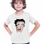 Fashion, accesorii si bijuterii - Copii - Imbracaminte copii - Tricouri copii - Tricou Copii Baieti Betty Boop Talkartoon Looney Tunes, alb, marime M Copii - Infinity.ro