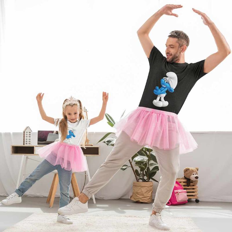 Fashion, accesorii si bijuterii - Copii - Imbracaminte copii - Tricouri copii - Tricou Copii Fete Strumfii Rusinosul Sfiosul CoolTrend, negru, marime XL Copii - Infinity.ro