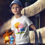 Fashion, accesorii si bijuterii - Copii - Imbracaminte copii - Tricouri copii - Tricou Copii Baieti Purcelusa Peppa Pig Parc Pepa CoolTrend, alb, marime M Copii - Infinity.ro