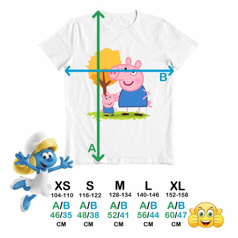 Fashion, accesorii si bijuterii - Copii - Imbracaminte copii - Tricouri copii - Tricou Copii Baieti Purcelusa Peppa Pig Parc Pepa CoolTrend, alb, marime M Copii - Infinity.ro