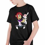 Fashion, accesorii si bijuterii - Copii - Imbracaminte copii - Tricouri copii - Tricou Copii Baieti Mina Draculas Vampirul Iepuras CoolTrend, negru, marime M Copii - Infinity.ro
