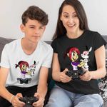 Fashion, accesorii si bijuterii - Copii - Imbracaminte copii - Tricouri copii - Tricou Copii Baieti Mina Draculas Vampirul Iepuras CoolTrend, negru, marime M Copii - Infinity.ro