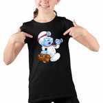 Fashion, accesorii si bijuterii - Copii - Imbracaminte copii - Tricouri copii - Tricou Copii Fete Doctorul Strumfii Urgenta Medic CoolTrend, negru, marime XS Copii - Infinity.ro