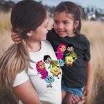Fashion, accesorii si bijuterii - Copii - Imbracaminte copii - Tricouri copii - Tricou Copii Fete Tineri Titani Gumball SpongeBob Robin Starfire CoolTrend, alb, marime XL Copii - Infinity.ro