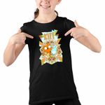Fashion, accesorii si bijuterii - Copii - Imbracaminte copii - Tricouri copii - Tricou Copii Fete Kiff Actiune Veverita CoolTrend, negru, marime XS Copii - Infinity.ro