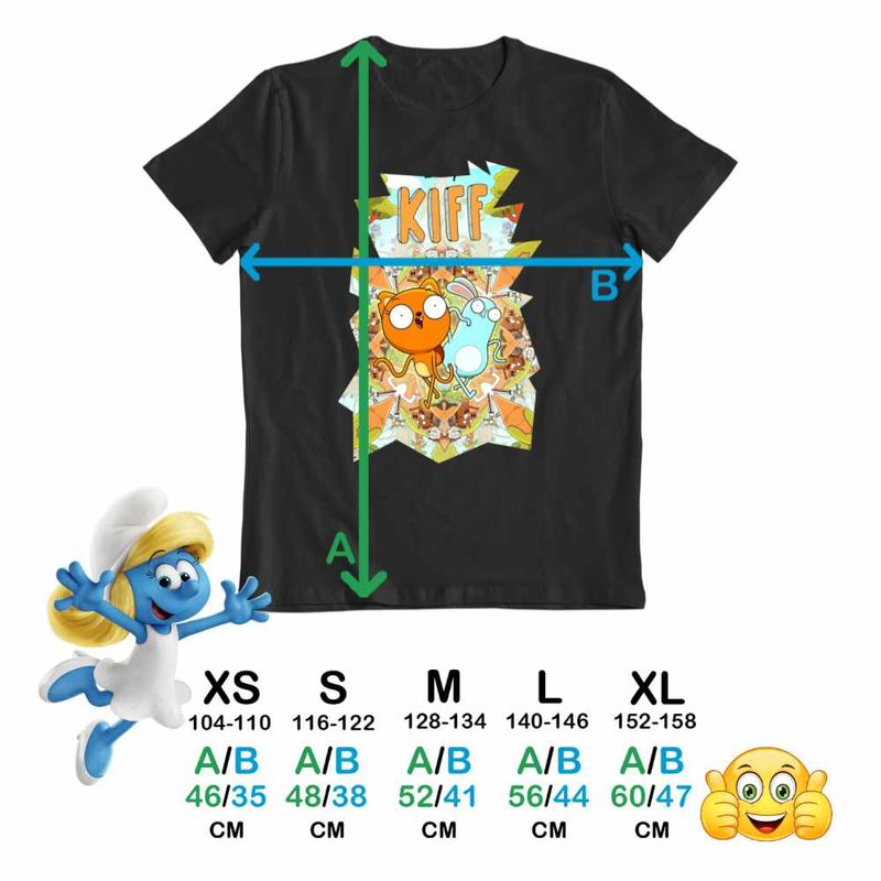 Fashion, accesorii si bijuterii - Copii - Imbracaminte copii - Tricouri copii - Tricou Copii Fete Kiff Actiune Veverita CoolTrend, negru, marime XS Copii - Infinity.ro