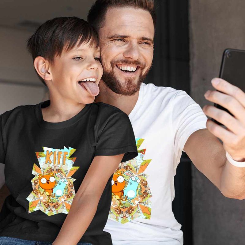 Fashion, accesorii si bijuterii - Copii - Imbracaminte copii - Tricouri copii - Tricou Copii Baieti Kiff Actiune Veverita CoolTrend, alb, marime XL Copii - Infinity.ro